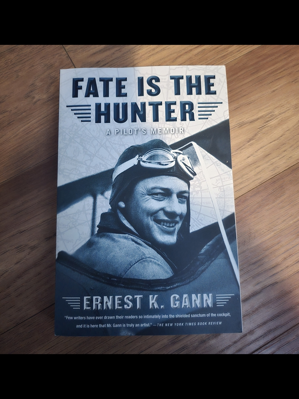 Fate Is The Hunter by Ernest K. Gann - Blue Cover